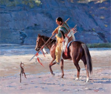  americanos Pintura - indios americanos occidentales 50